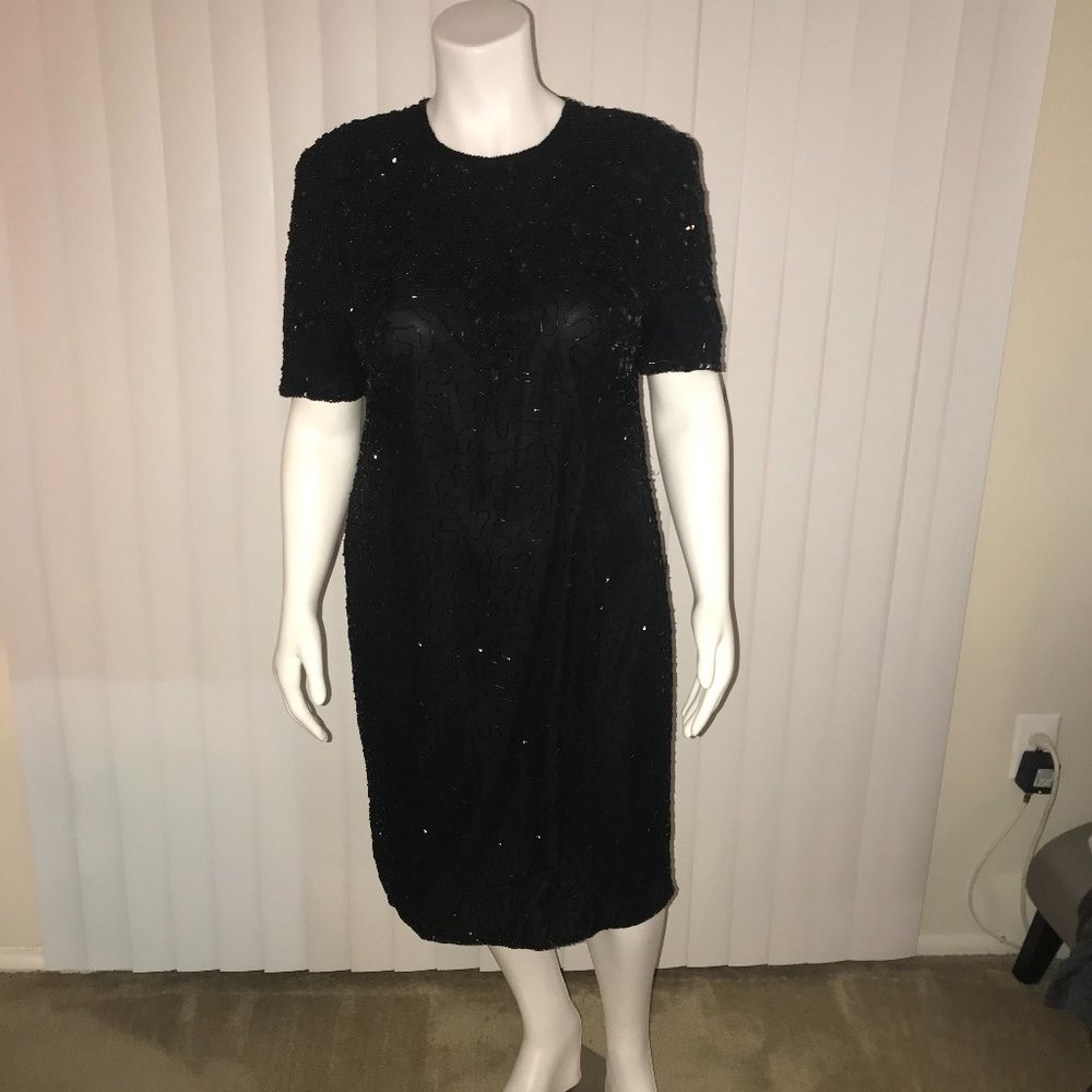 Vintage Glam beaded dress